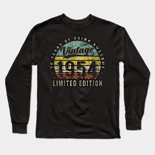 70 Year Old Vintage 1954 Limited Edition 70th Birthday Long Sleeve T-Shirt